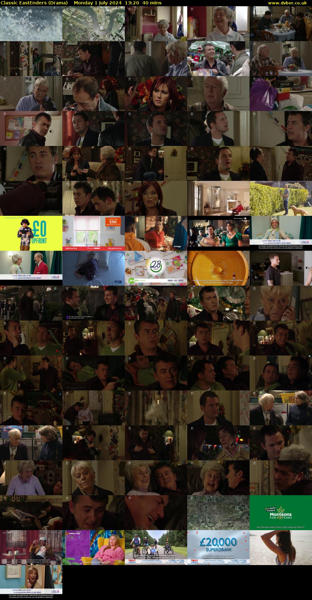 Classic EastEnders (Drama) Monday 1 July 2024 13:20 - 14:00