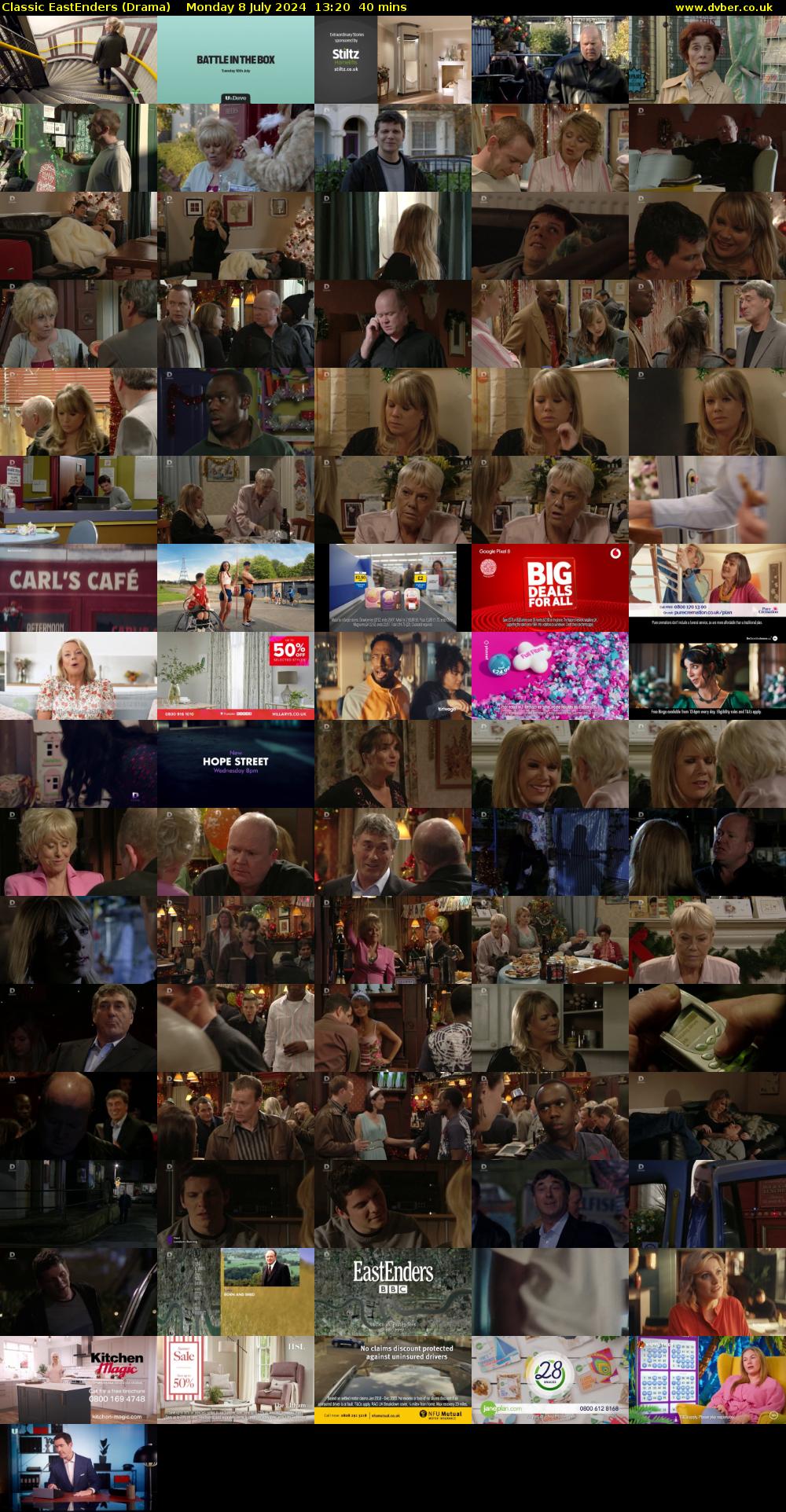 Classic EastEnders (Drama) Monday 8 July 2024 13:20 - 14:00