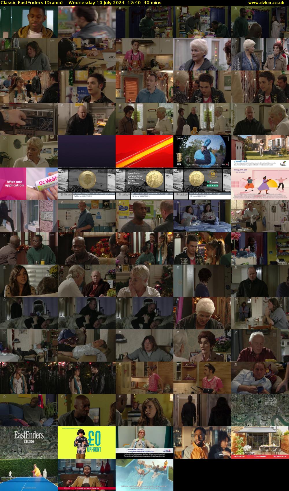Classic EastEnders (Drama) Wednesday 10 July 2024 12:40 - 13:20