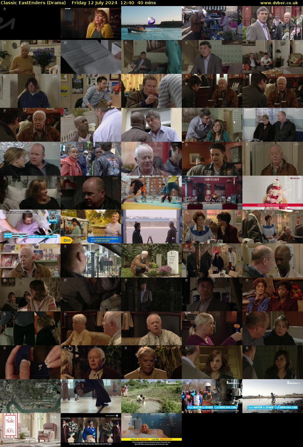 Classic EastEnders (Drama) Friday 12 July 2024 12:40 - 13:20