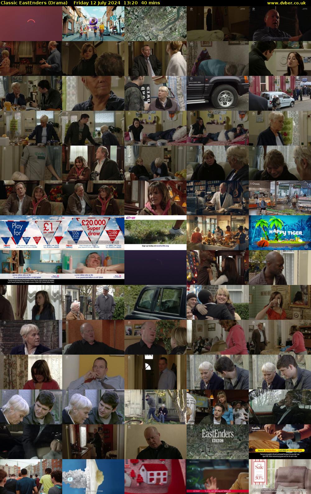 Classic EastEnders (Drama) Friday 12 July 2024 13:20 - 14:00