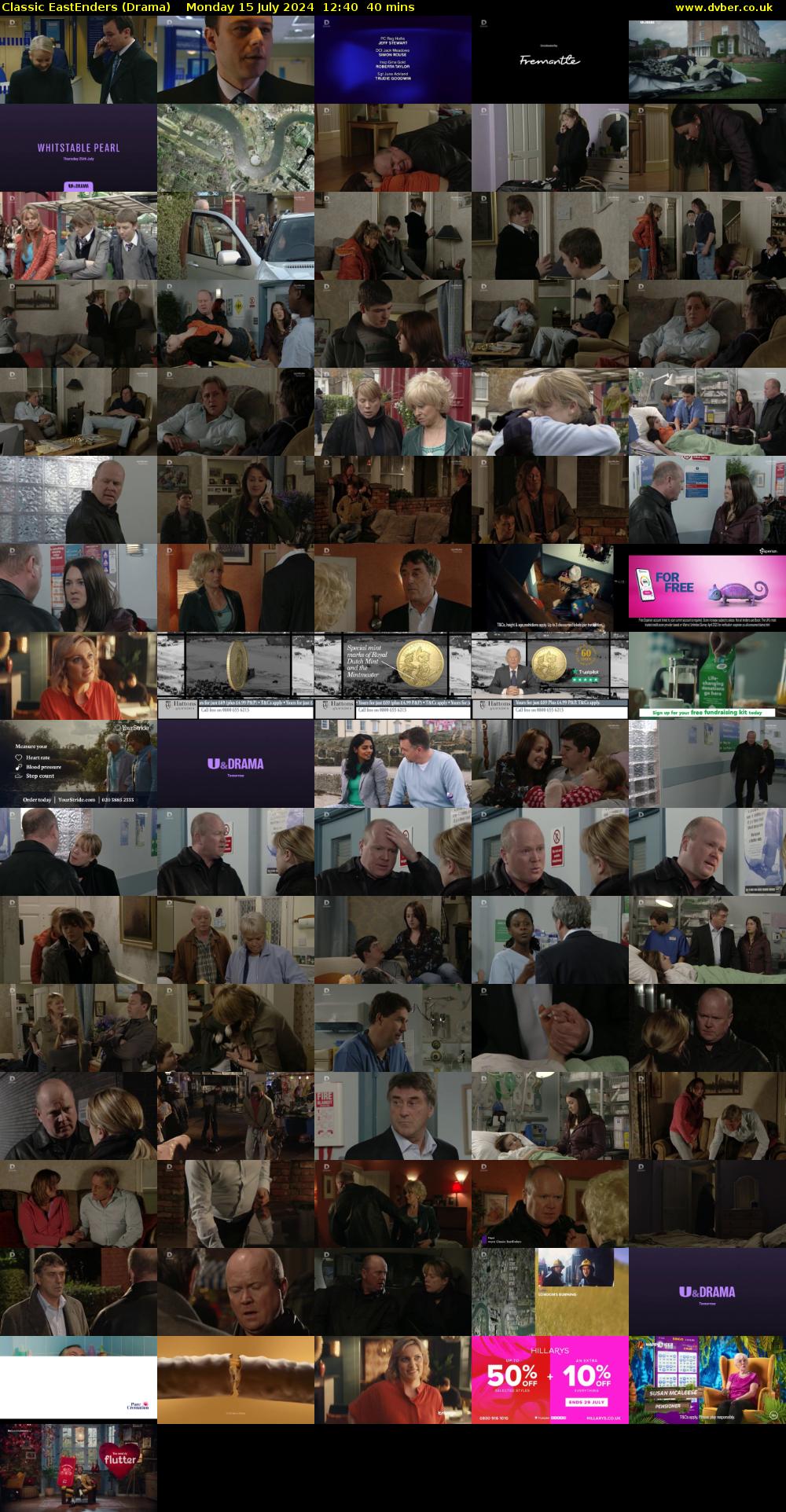 Classic EastEnders (Drama) Monday 15 July 2024 12:40 - 13:20