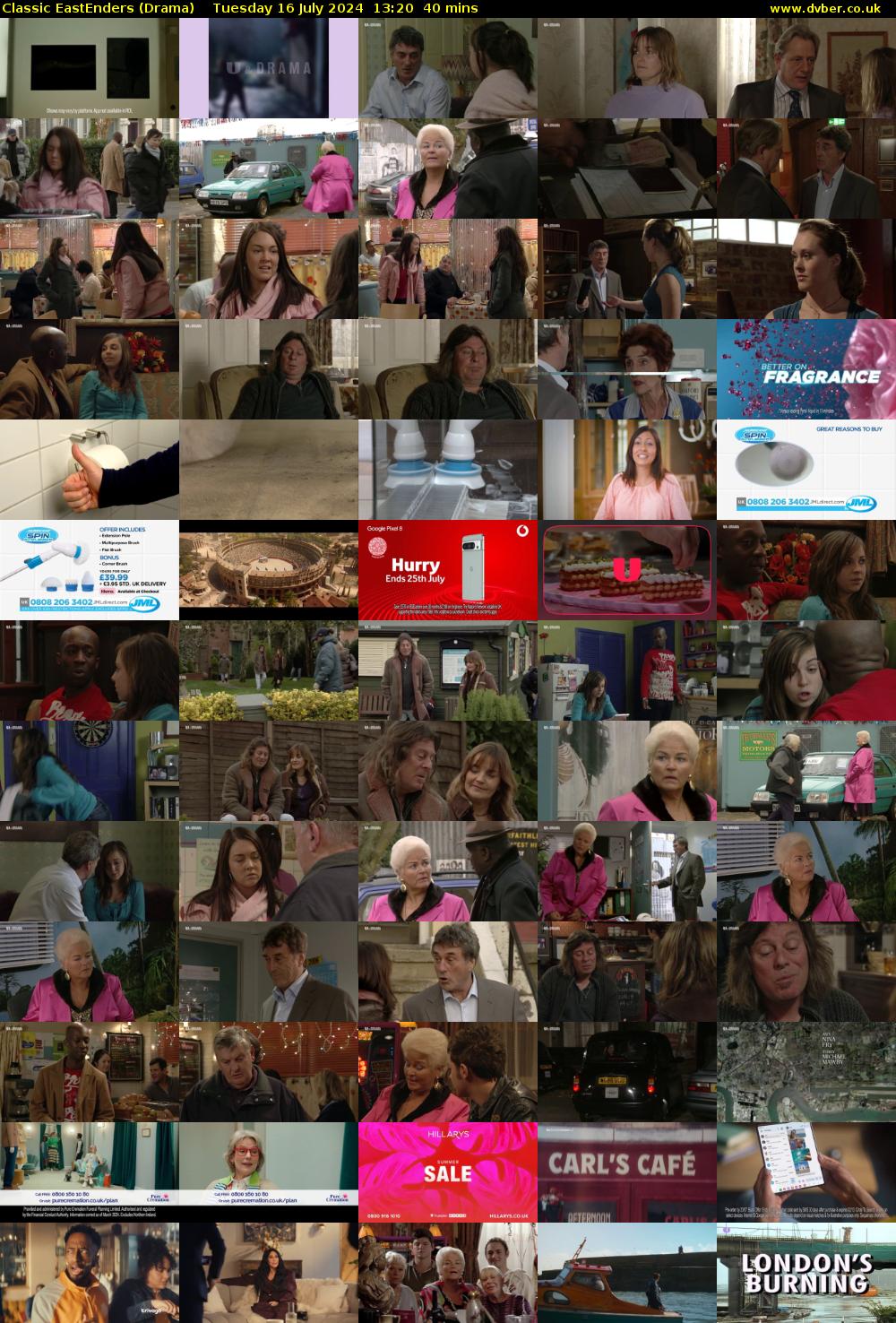 Classic EastEnders (Drama) Tuesday 16 July 2024 13:20 - 14:00