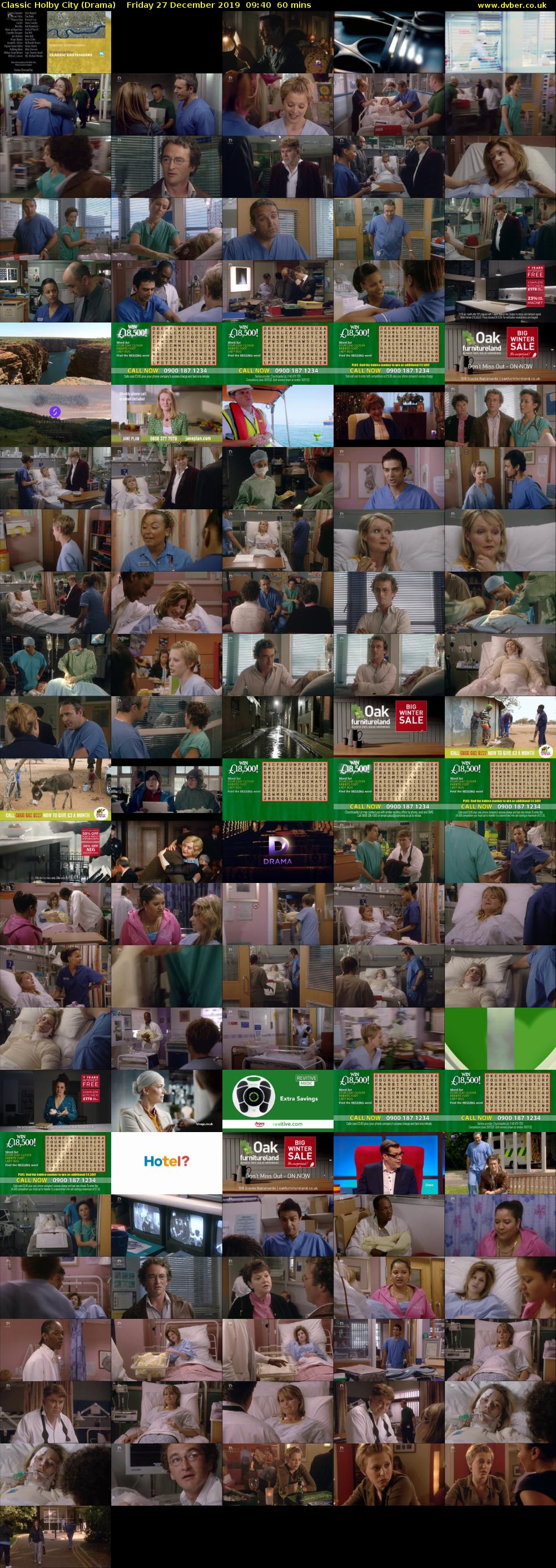 Classic Holby City (Drama) Friday 27 December 2019 09:40 - 10:40