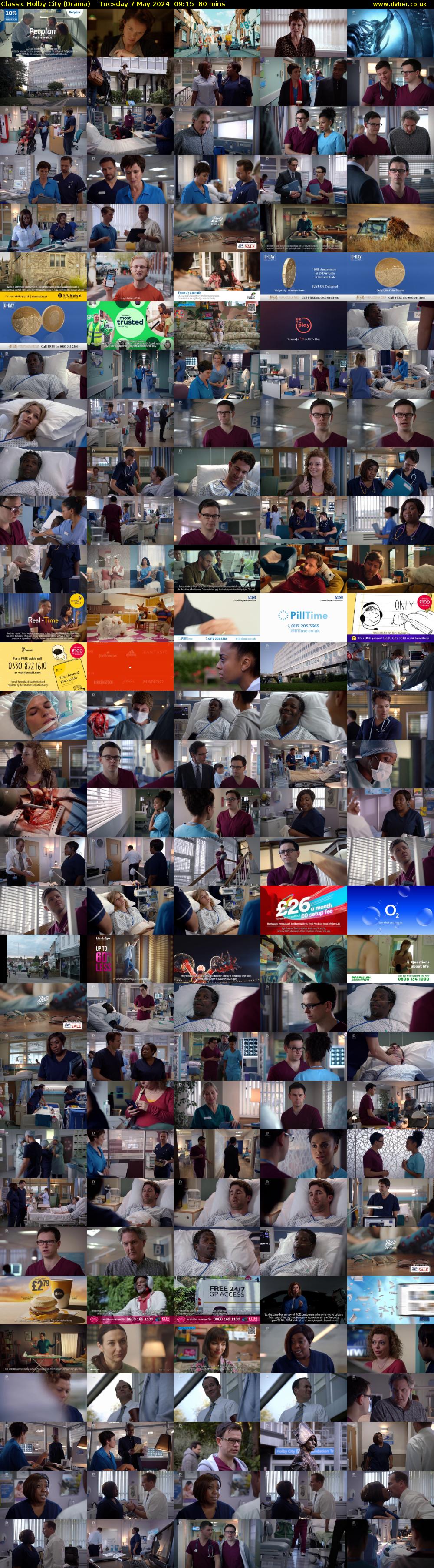 Classic Holby City (Drama) Tuesday 7 May 2024 09:15 - 10:35