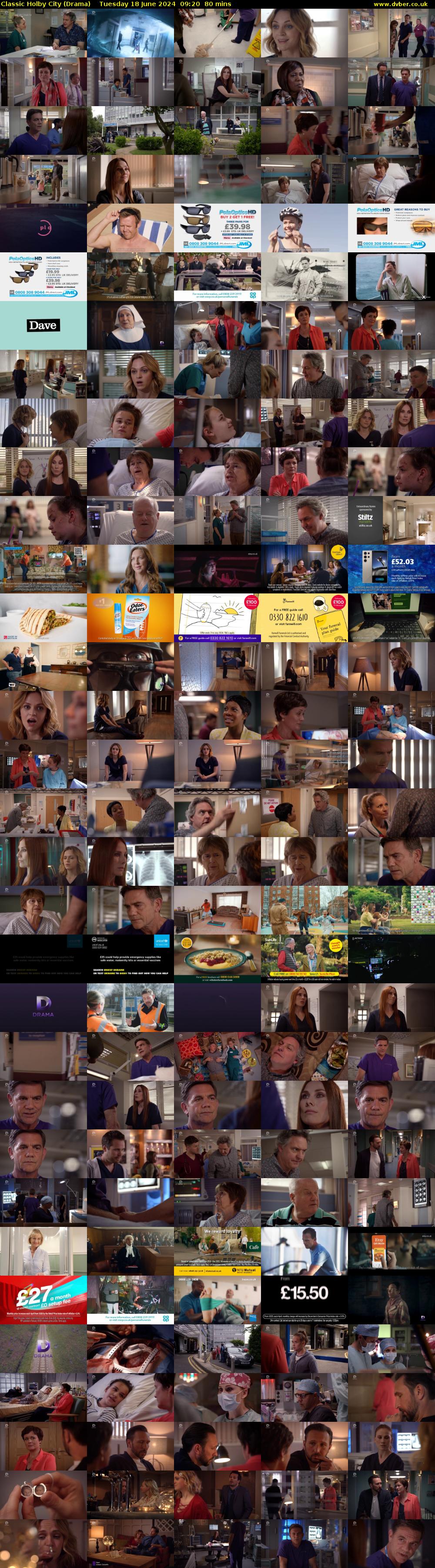 Classic Holby City (Drama) Tuesday 18 June 2024 09:20 - 10:40