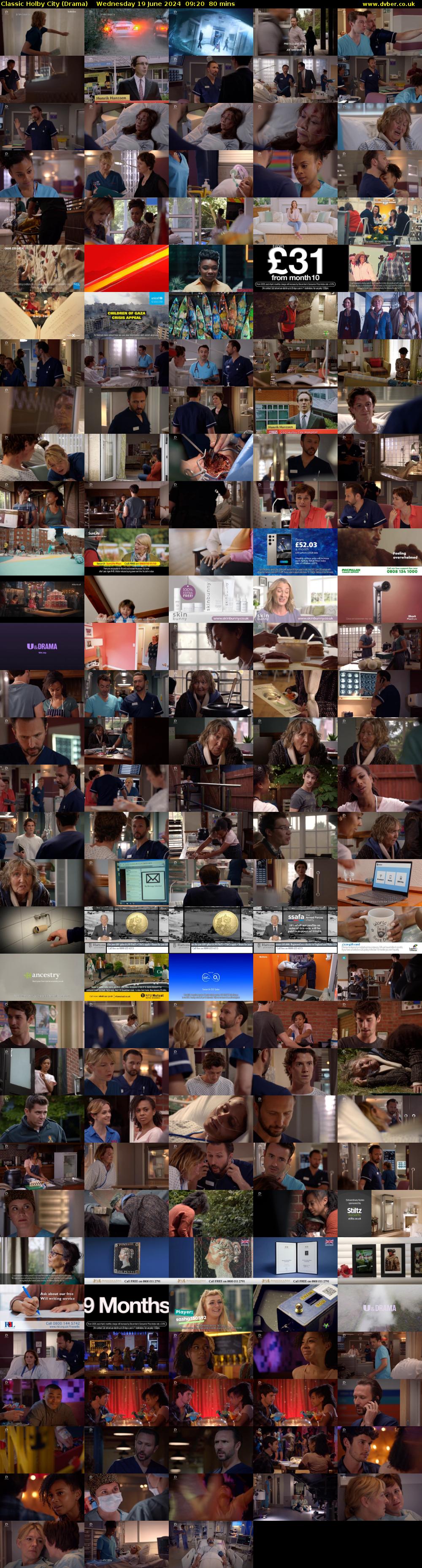 Classic Holby City (Drama) Wednesday 19 June 2024 09:20 - 10:40