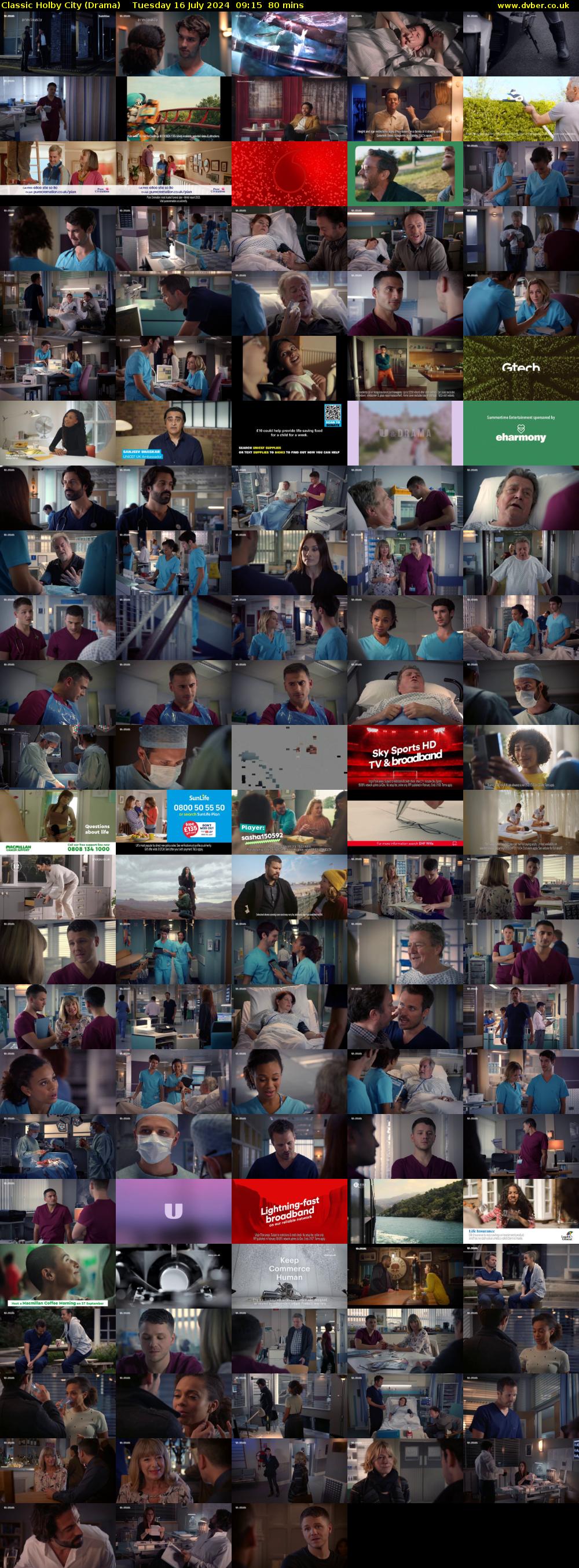 Classic Holby City (Drama) Tuesday 16 July 2024 09:15 - 10:35