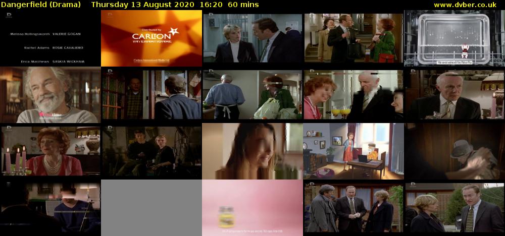 Dangerfield (Drama) Thursday 13 August 2020 16:20 - 17:20