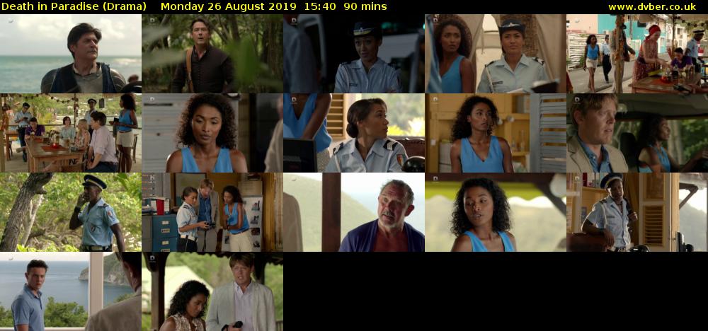 Death in Paradise (Drama) Monday 26 August 2019 15:40 - 17:10