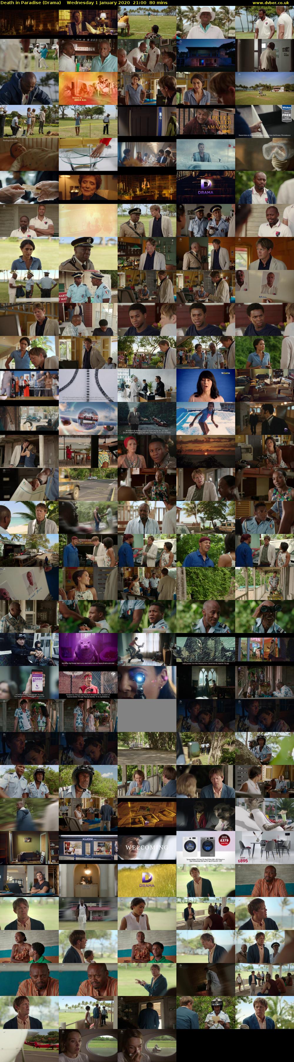 Death in Paradise (Drama) Wednesday 1 January 2020 21:00 - 22:20