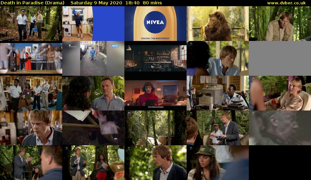 Death in Paradise (Drama) Saturday 9 May 2020 18:40 - 20:00