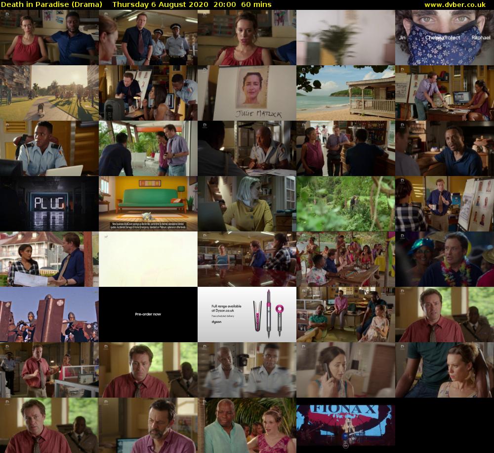 Death in Paradise (Drama) Thursday 6 August 2020 20:00 - 21:00