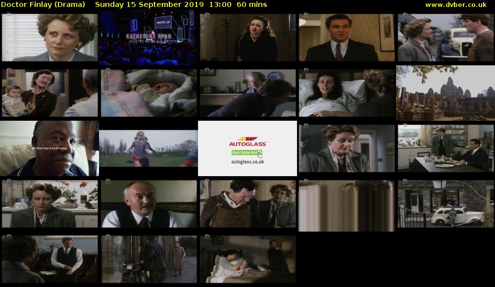 Doctor Finlay (Drama) Sunday 15 September 2019 13:00 - 14:00