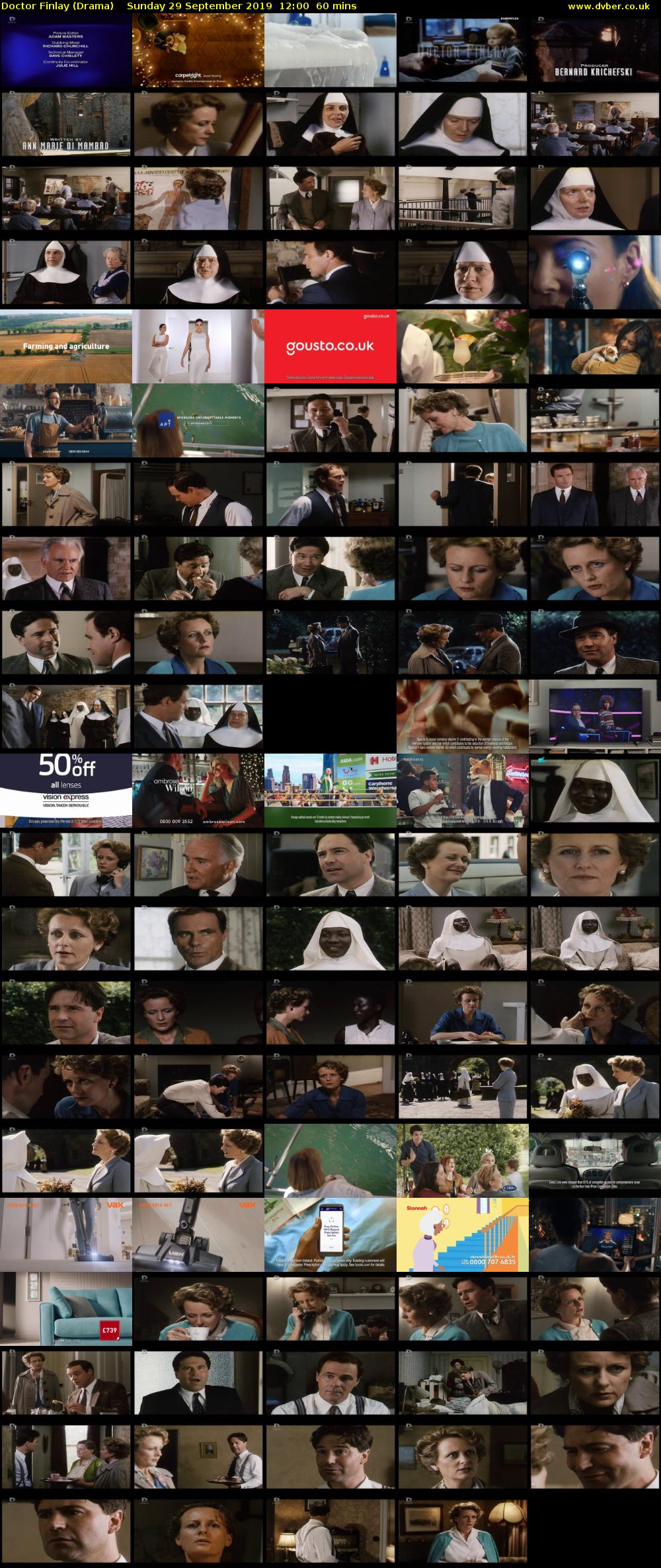 Doctor Finlay (Drama) Sunday 29 September 2019 12:00 - 13:00