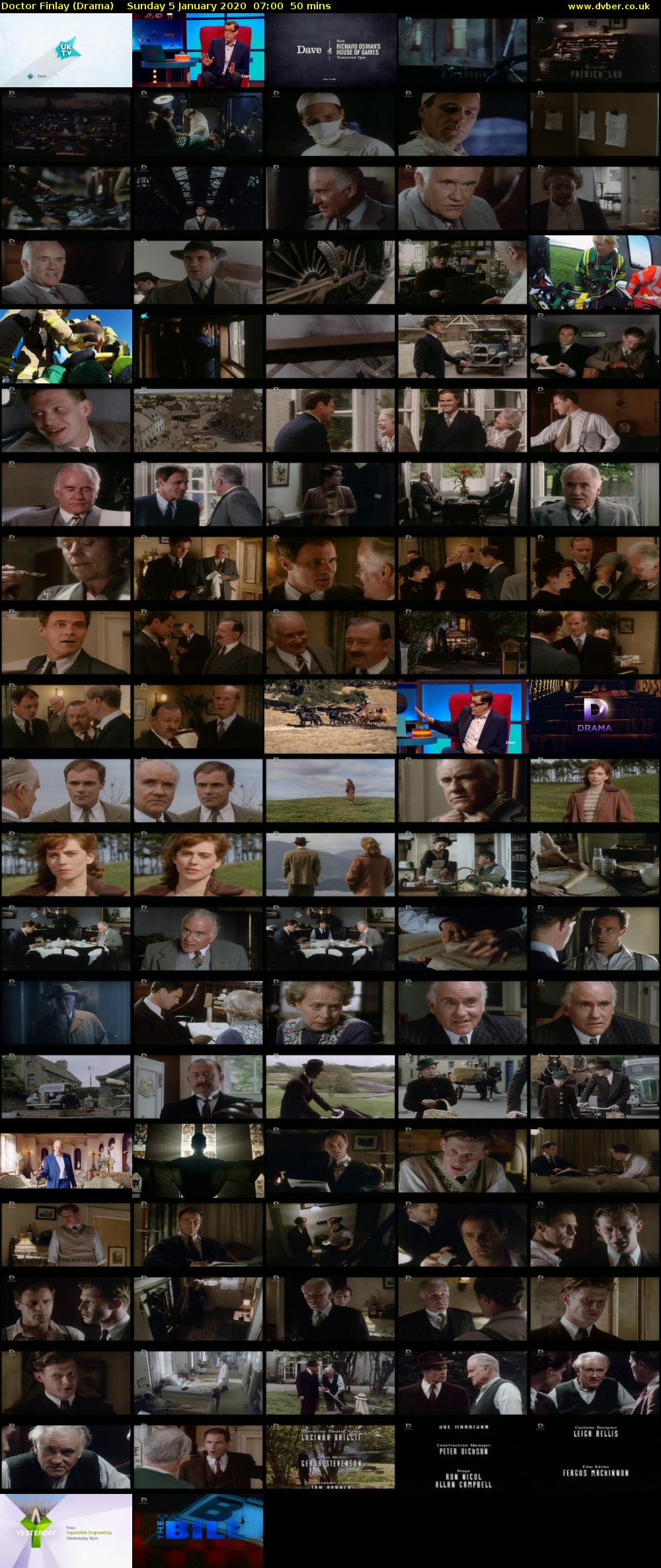 Doctor Finlay (Drama) Sunday 5 January 2020 07:00 - 07:50