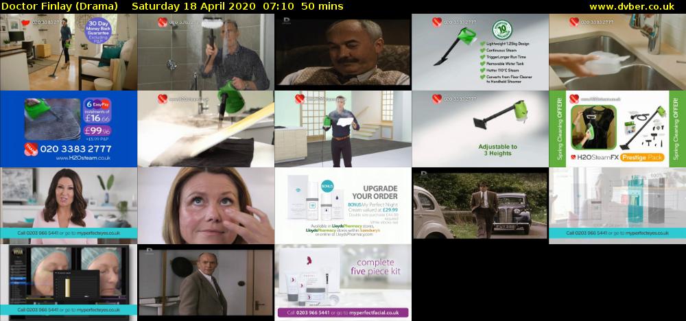 Doctor Finlay (Drama) Saturday 18 April 2020 07:10 - 08:00