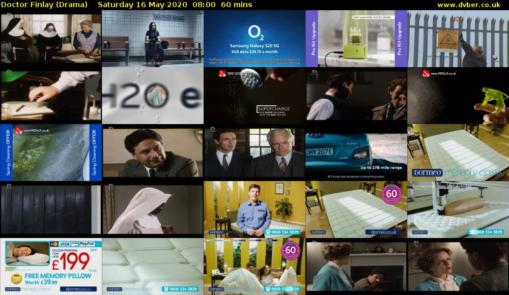 Doctor Finlay (Drama) Saturday 16 May 2020 08:00 - 09:00