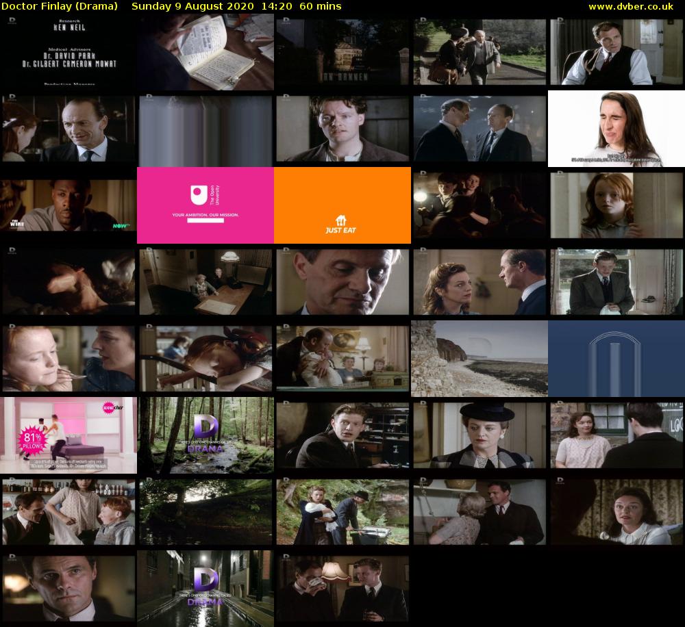 Doctor Finlay (Drama) Sunday 9 August 2020 14:20 - 15:20