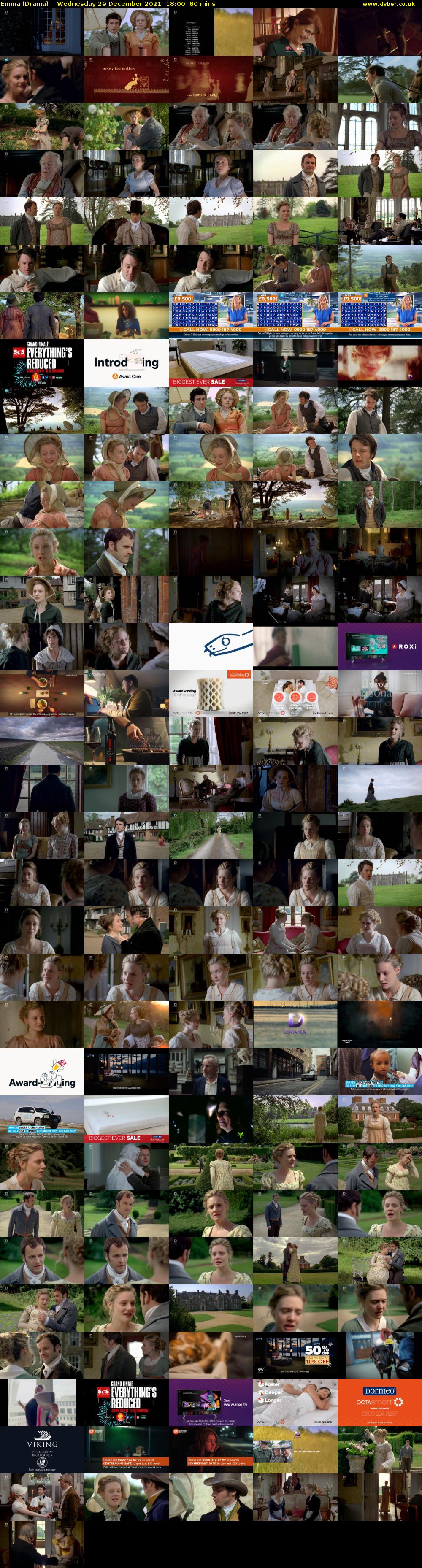 Emma (Drama) Wednesday 29 December 2021 18:00 - 19:20