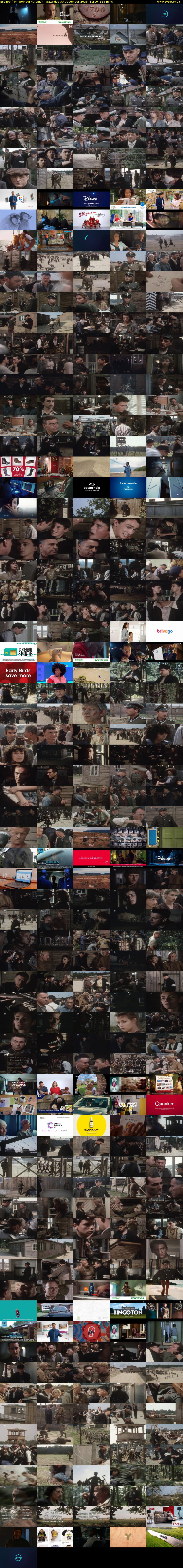 Escape from Sobibor (Drama) Saturday 30 December 2023 11:10 - 14:15