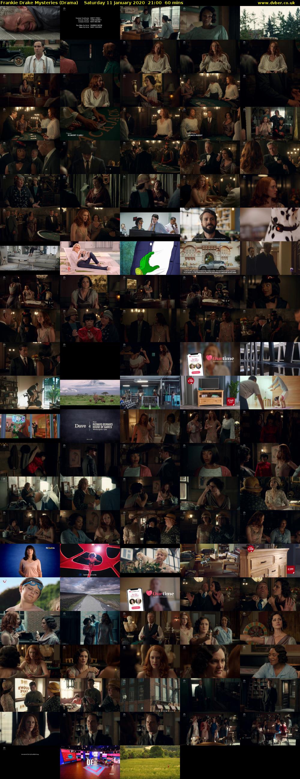 Frankie Drake Mysteries (Drama) Saturday 11 January 2020 21:00 - 22:00