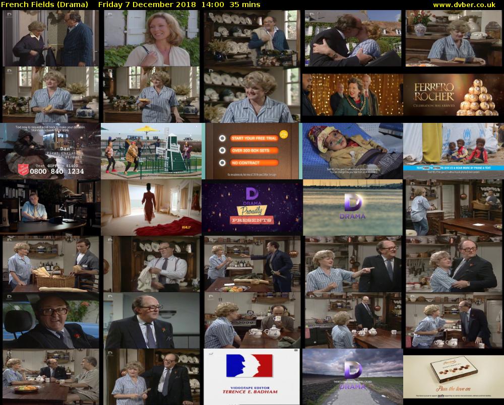 French Fields (Drama) Friday 7 December 2018 14:00 - 14:35