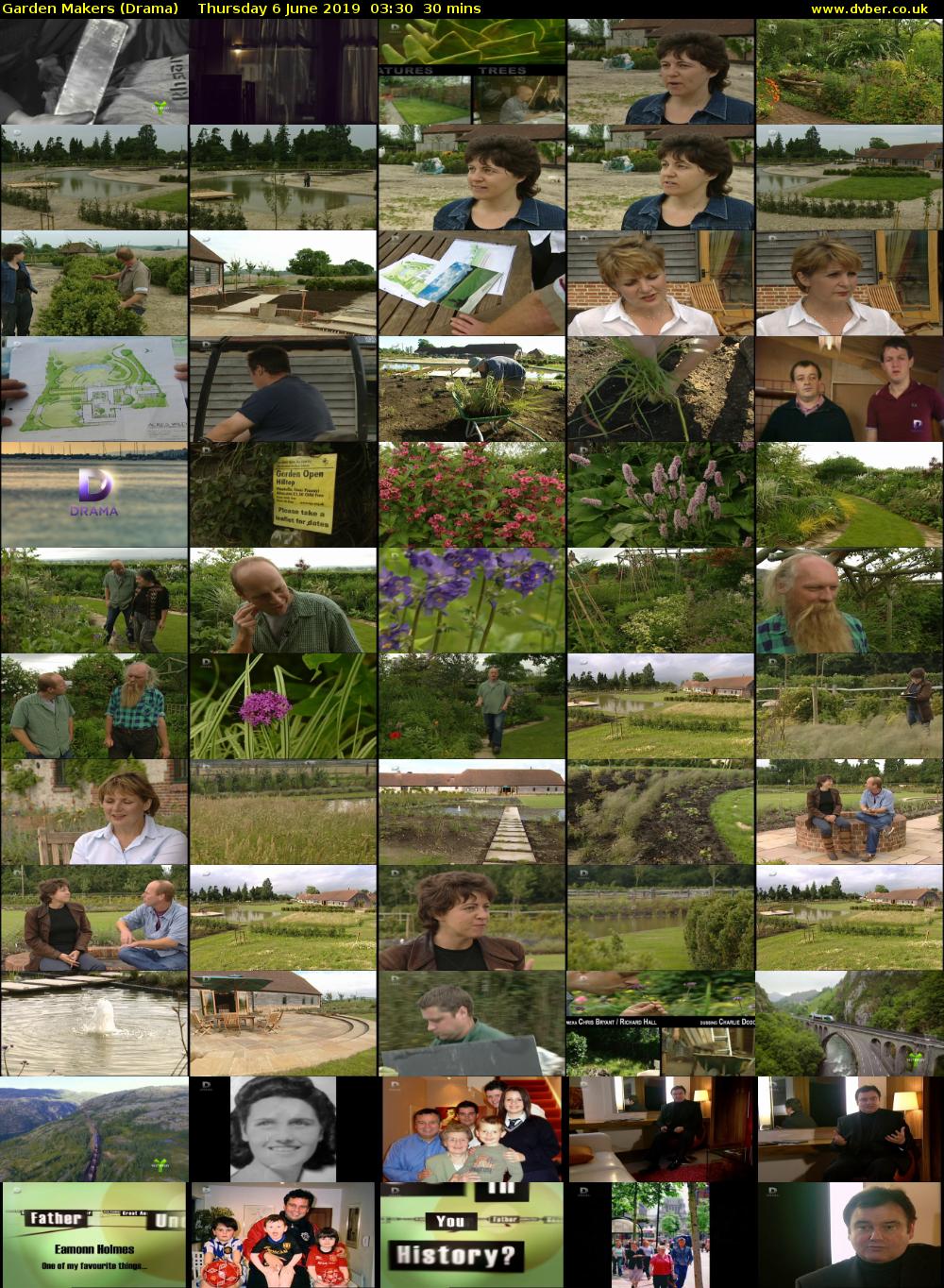 Garden Makers (Drama) Thursday 6 June 2019 03:30 - 04:00
