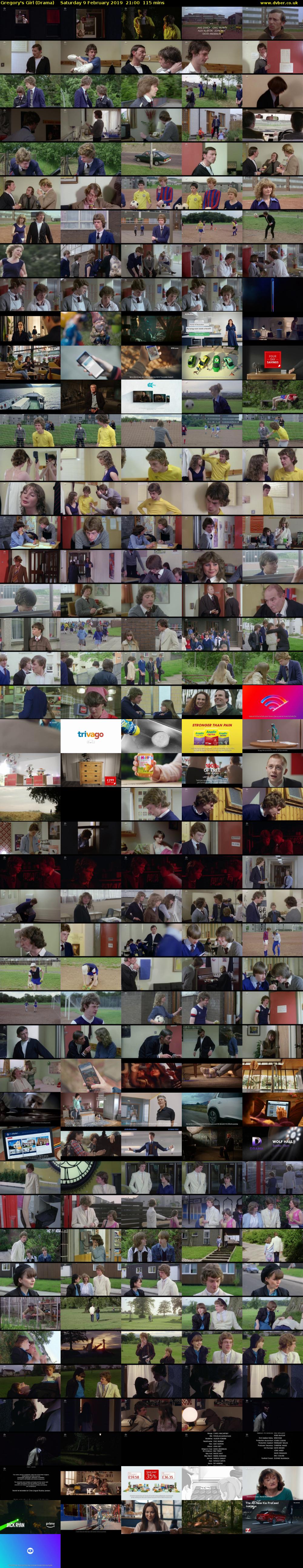 Gregory's Girl (Drama) Saturday 9 February 2019 21:00 - 22:55