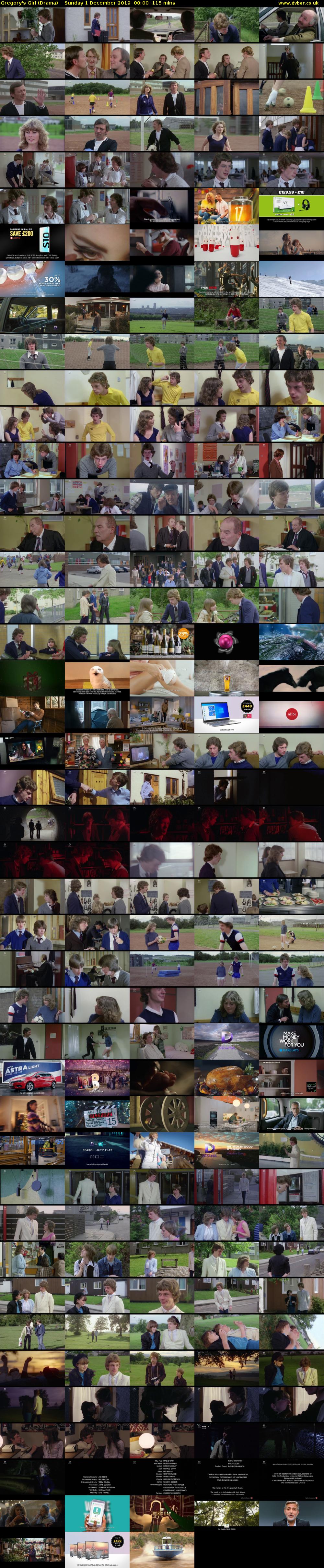 Gregory's Girl (Drama) Sunday 1 December 2019 00:00 - 01:55