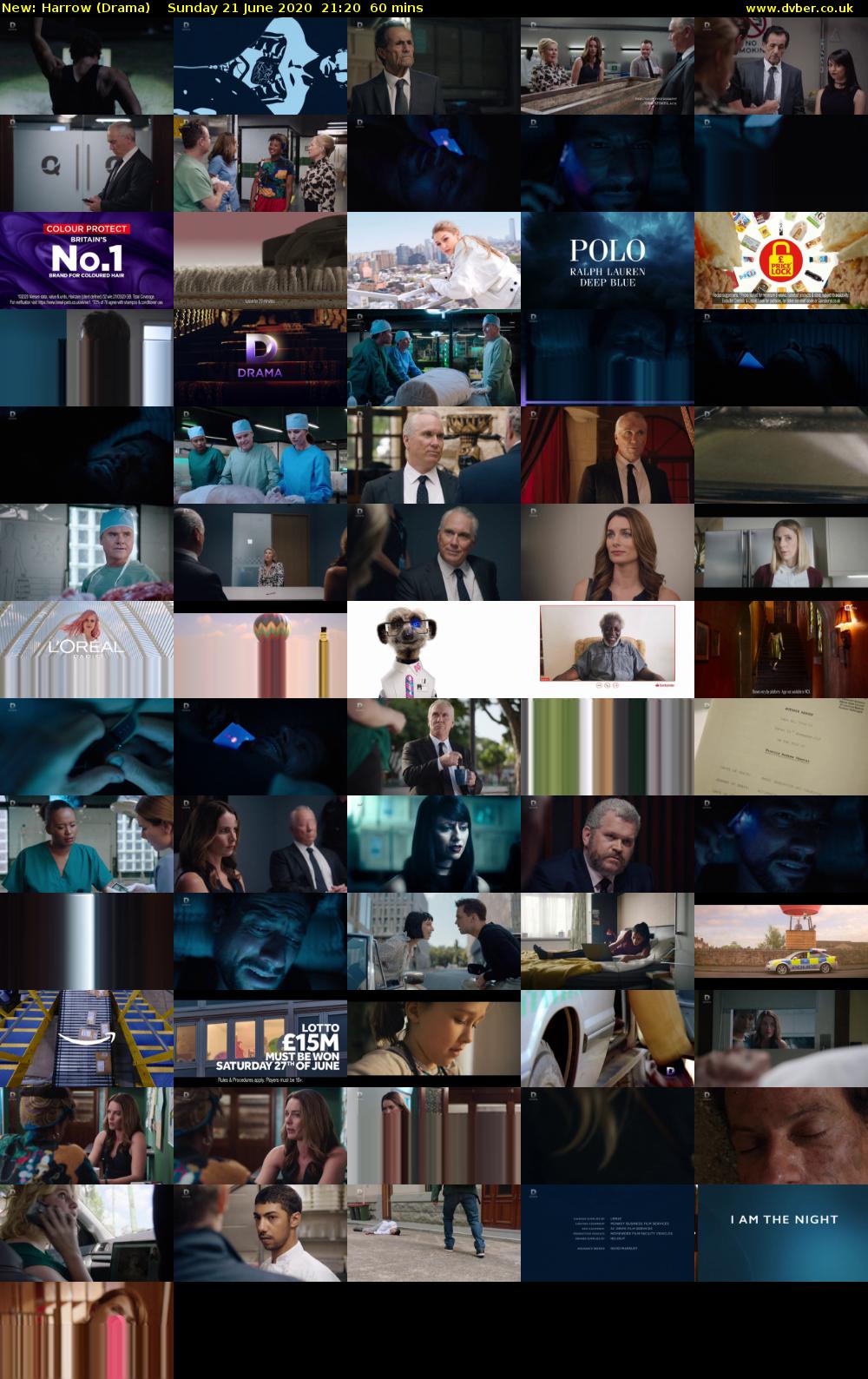 Harrow (Drama) Sunday 21 June 2020 21:20 - 22:20