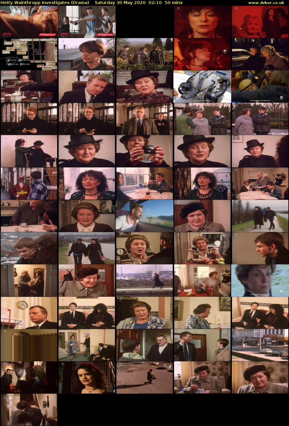 Hetty Wainthropp Investigates (Drama) Saturday 30 May 2020 02:10 - 03:00