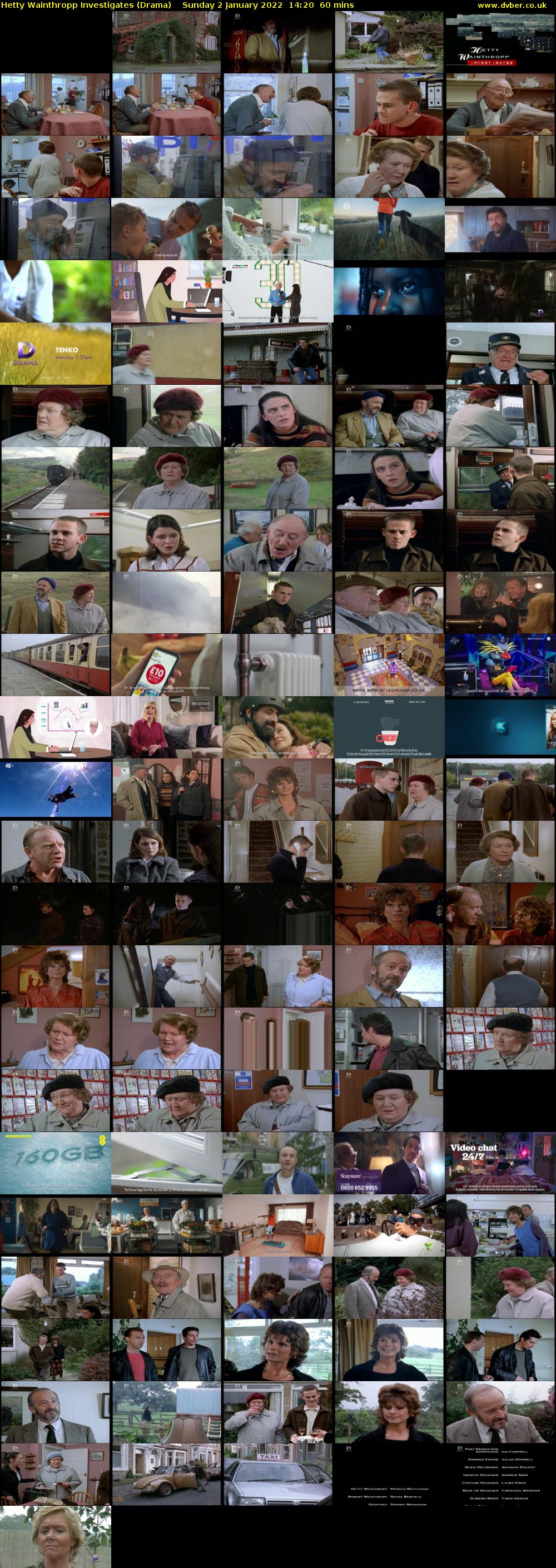 Hetty Wainthropp Investigates (Drama) Sunday 2 January 2022 14:20 - 15:20