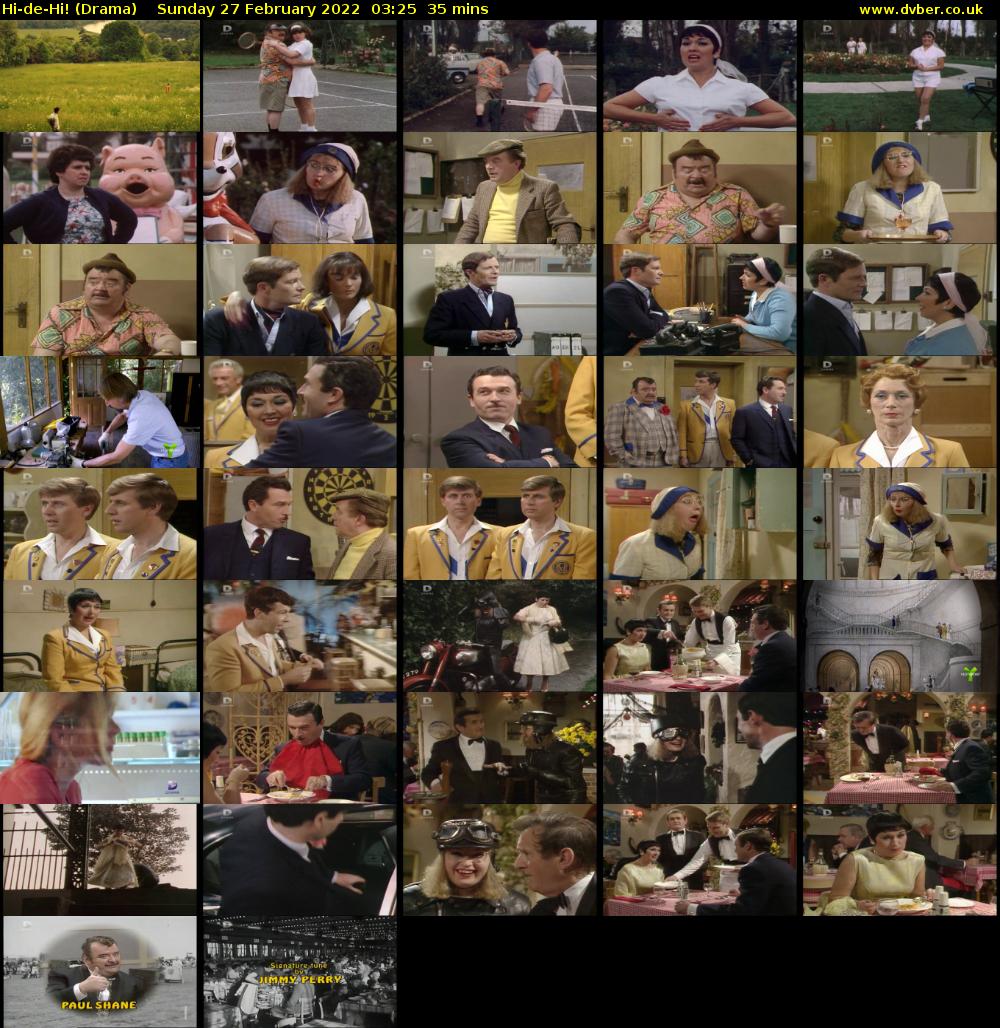Hi-de-Hi! (Drama) Sunday 27 February 2022 03:25 - 04:00