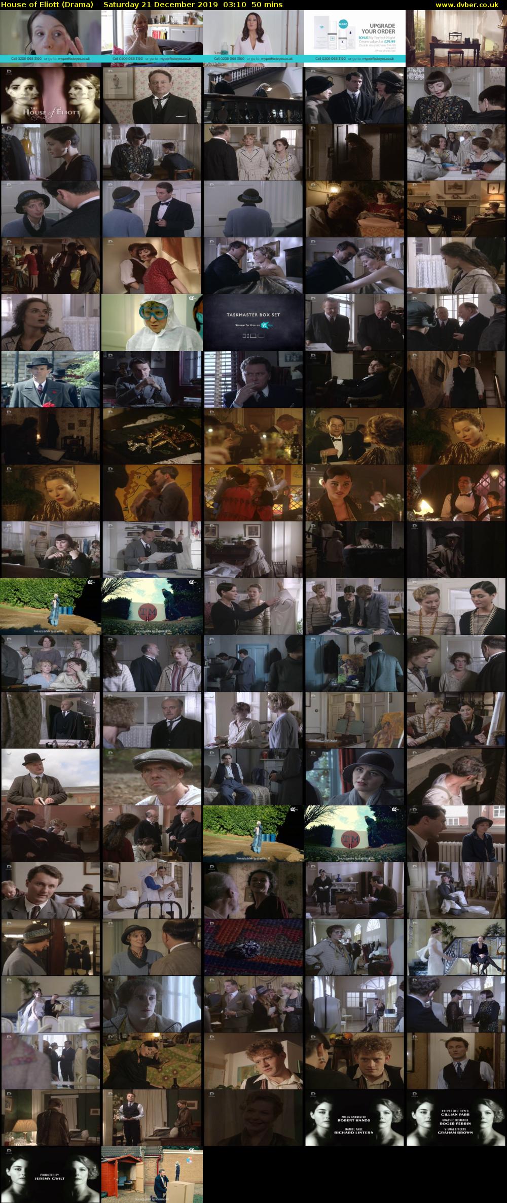 House of Eliott (Drama) Saturday 21 December 2019 03:10 - 04:00