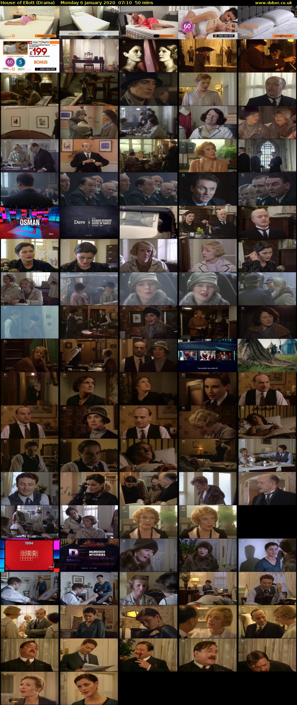 House of Eliott (Drama) Monday 6 January 2020 07:10 - 08:00