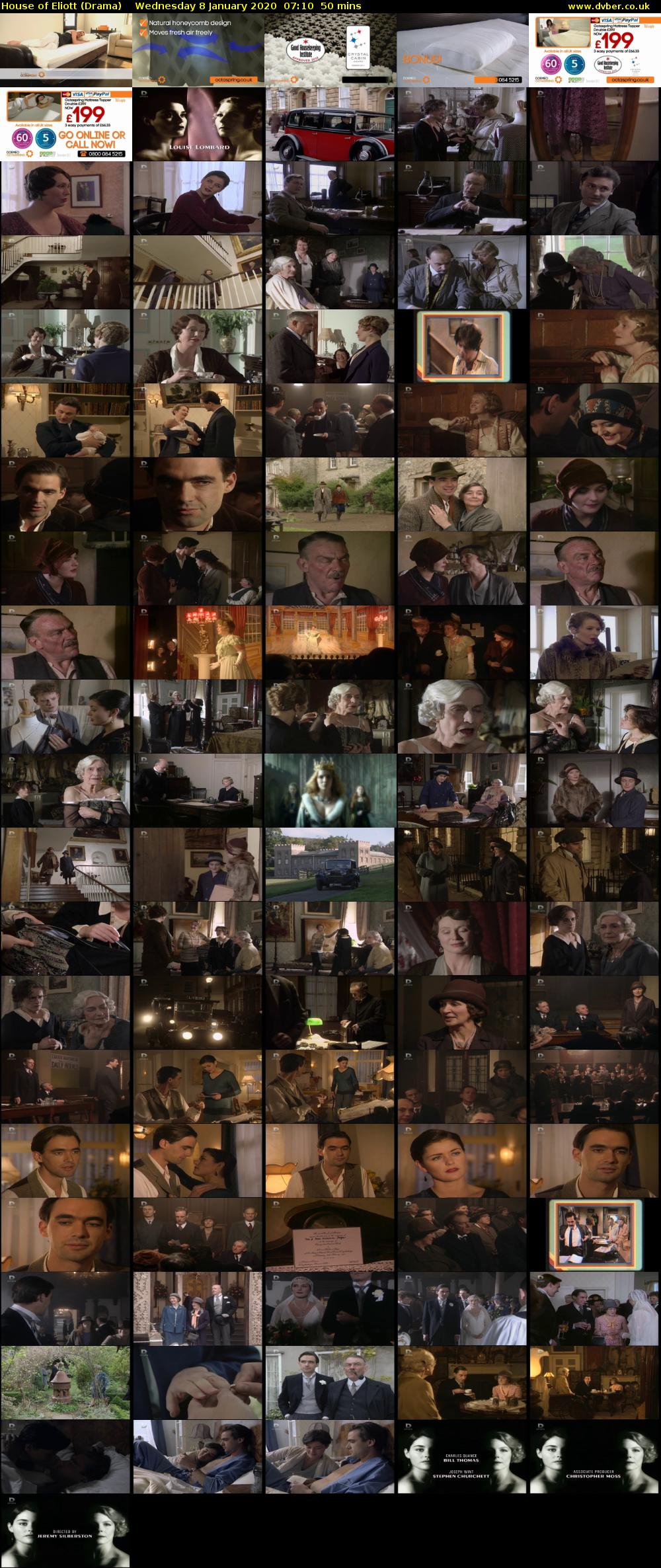 House of Eliott (Drama) Wednesday 8 January 2020 07:10 - 08:00