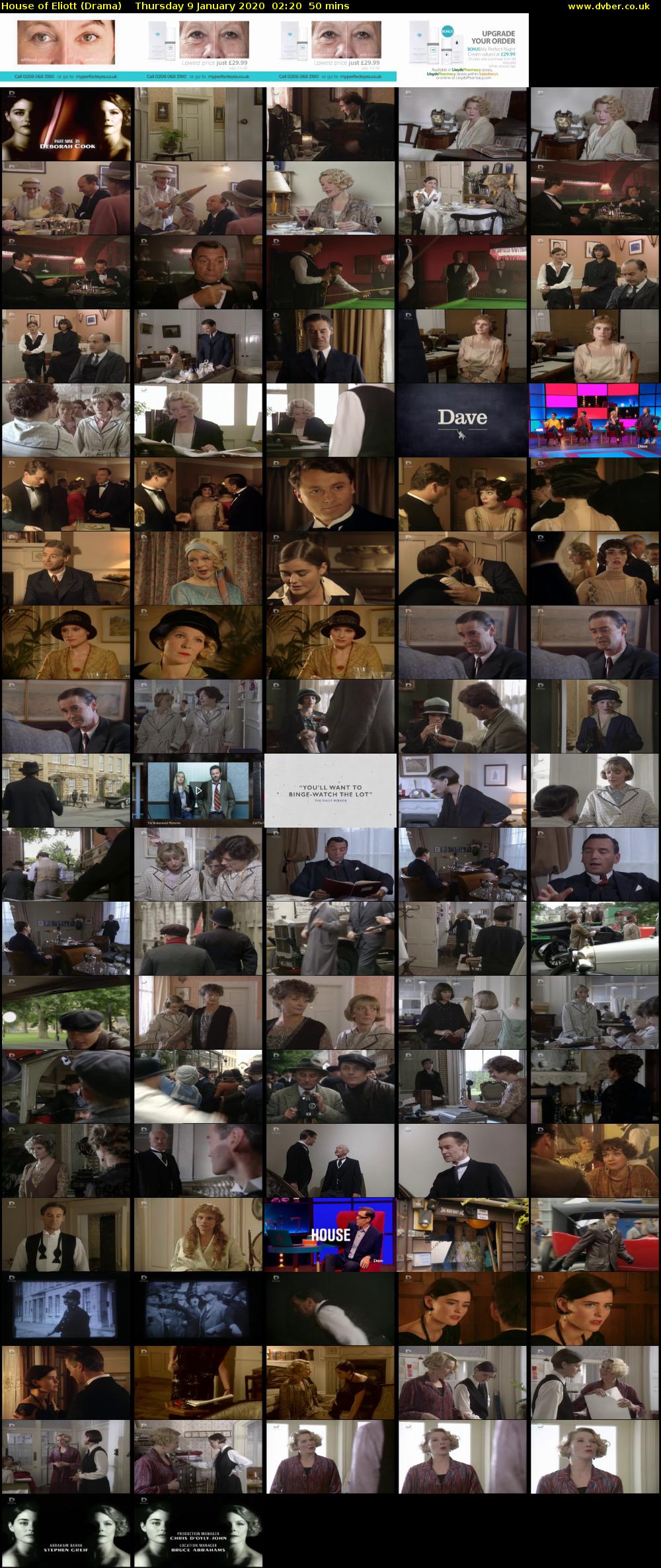 House of Eliott (Drama) Thursday 9 January 2020 02:20 - 03:10