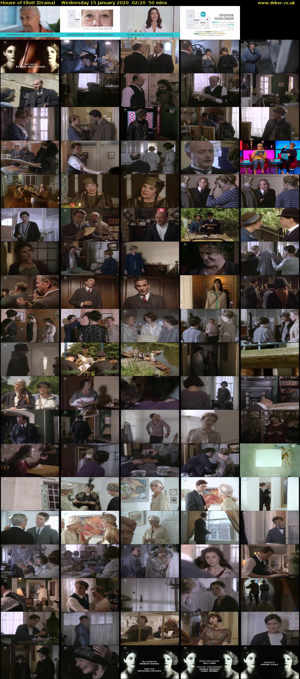 House of Eliott (Drama) Wednesday 15 January 2020 02:20 - 03:10