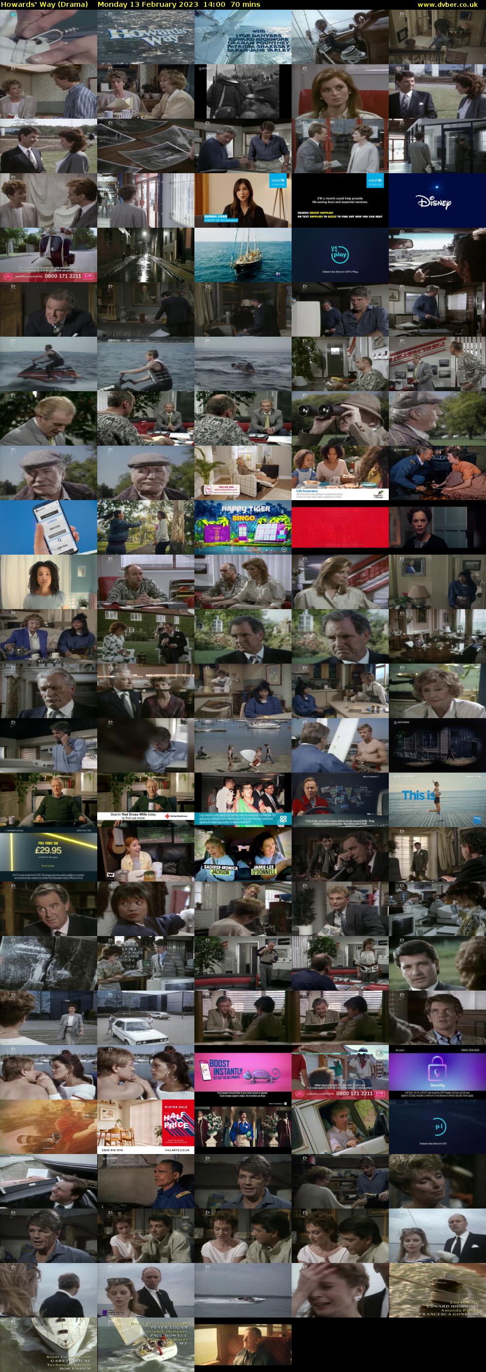 Howards' Way (Drama) Monday 13 February 2023 14:00 - 15:10