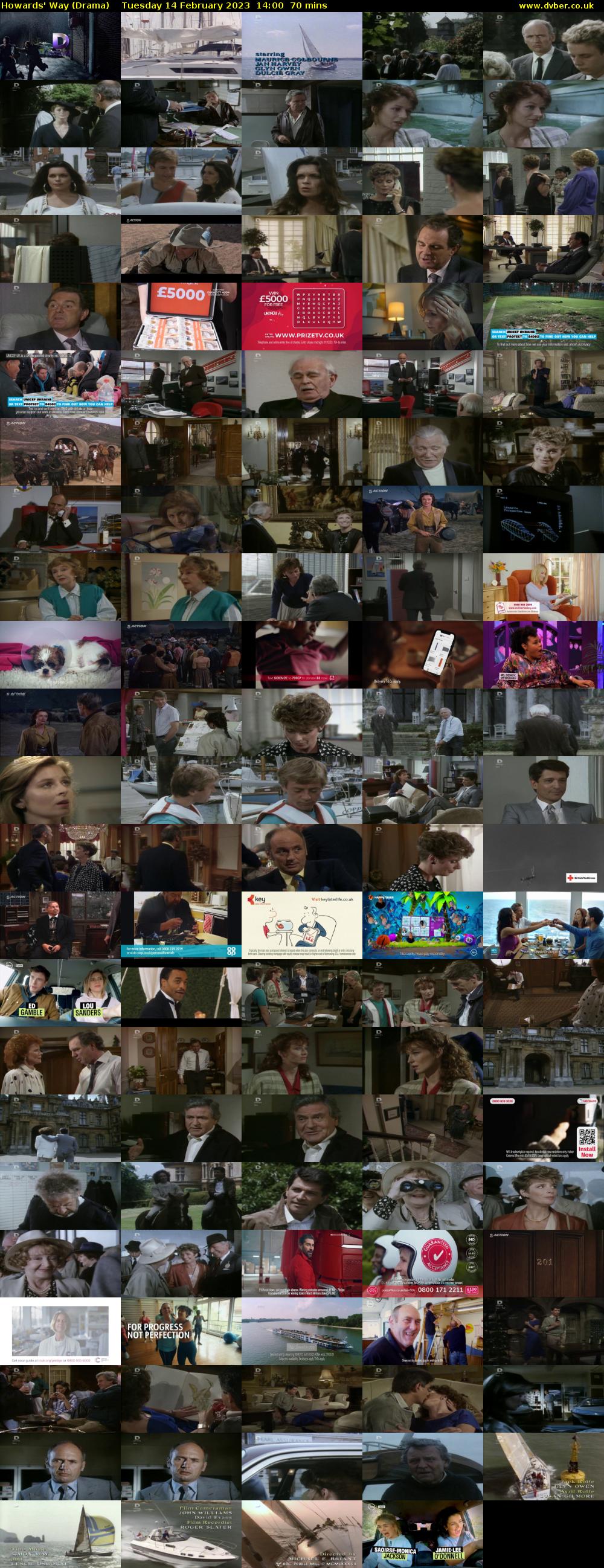 Howards' Way (Drama) Tuesday 14 February 2023 14:00 - 15:10