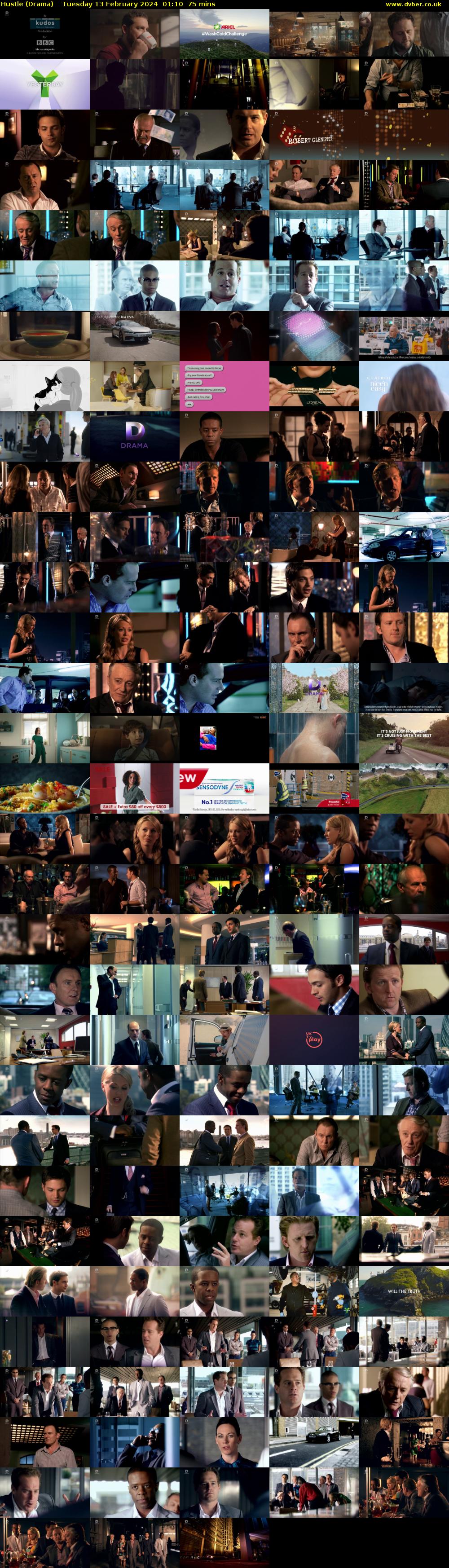Hustle (Drama) Tuesday 13 February 2024 01:10 - 02:25