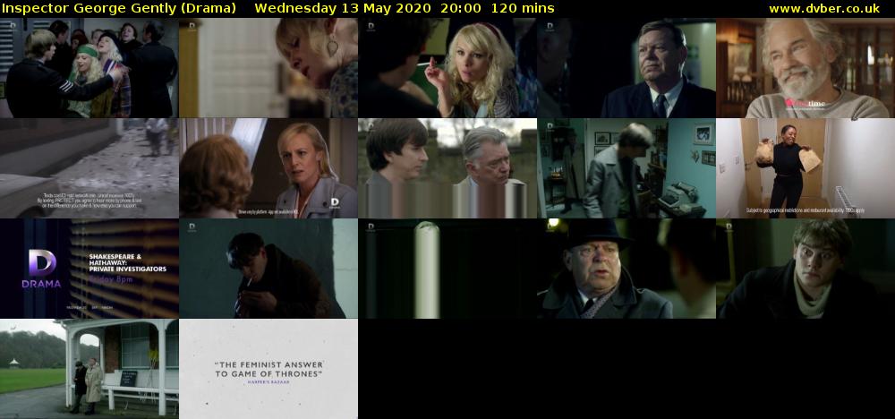 Inspector George Gently (Drama) Wednesday 13 May 2020 20:00 - 22:00