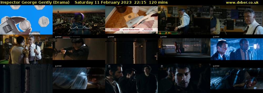 Inspector George Gently (Drama) Saturday 11 February 2023 22:15 - 00:15