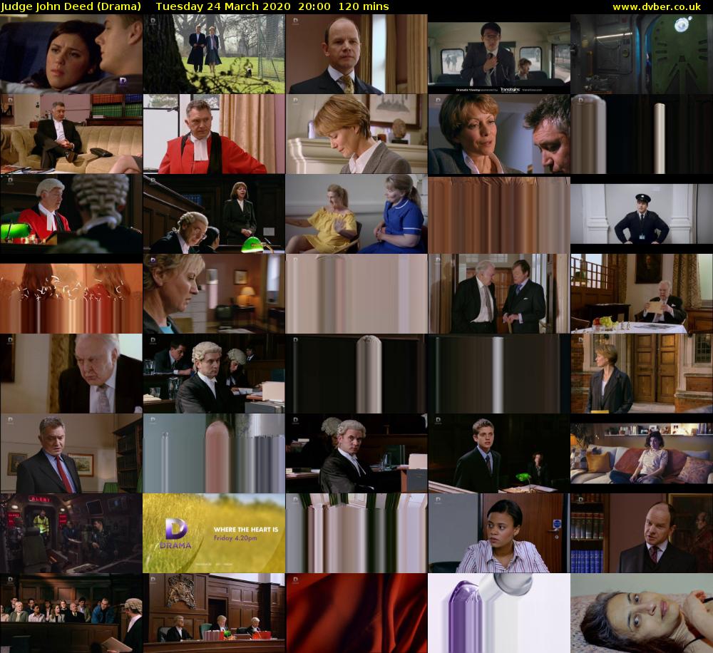 Judge John Deed (Drama) Tuesday 24 March 2020 20:00 - 22:00