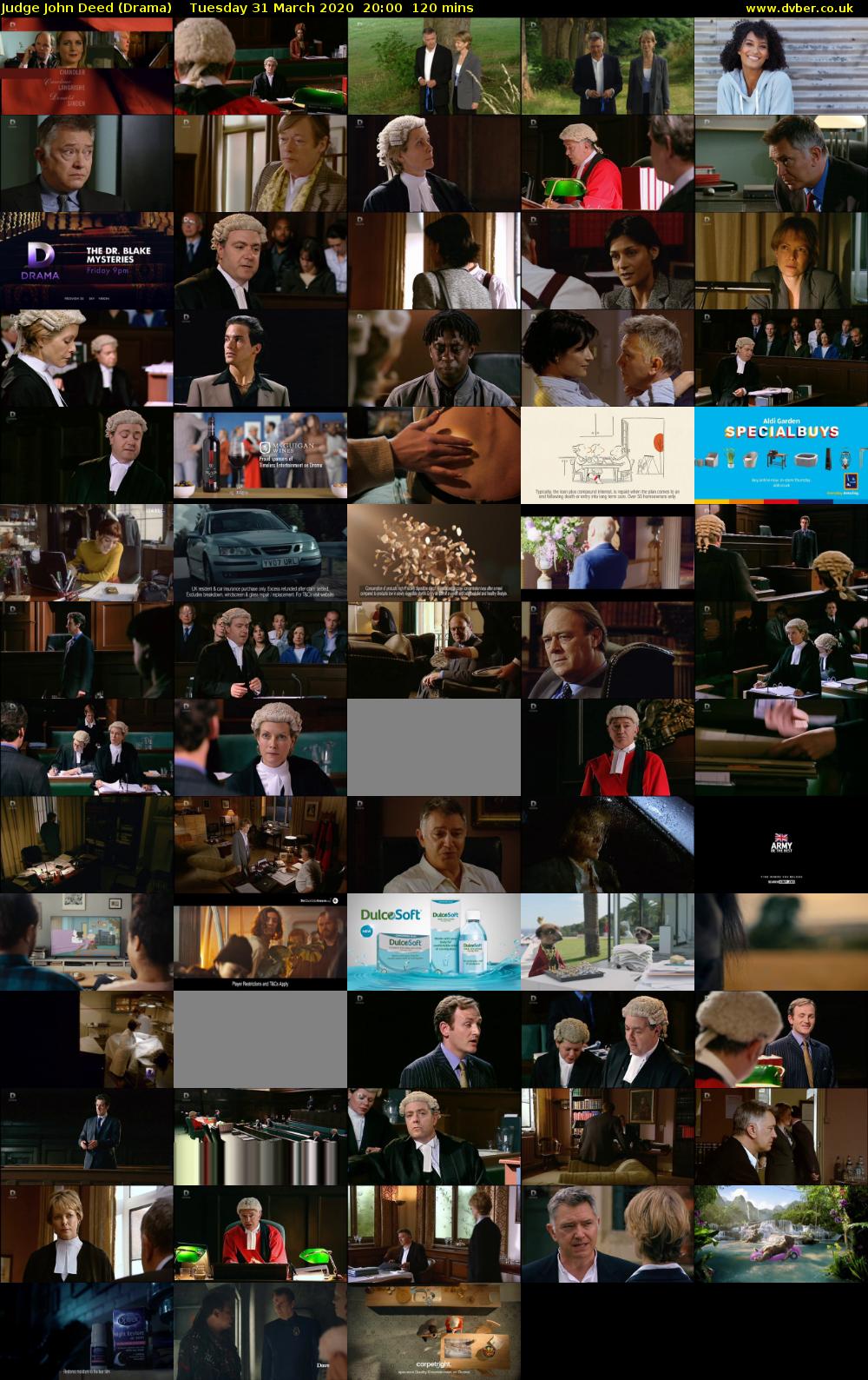 Judge John Deed (Drama) Tuesday 31 March 2020 20:00 - 22:00