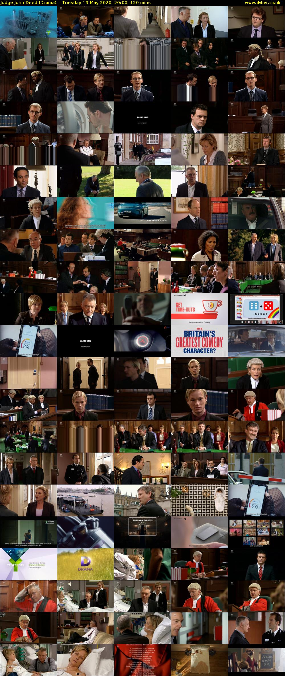 Judge John Deed (Drama) Tuesday 19 May 2020 20:00 - 22:00