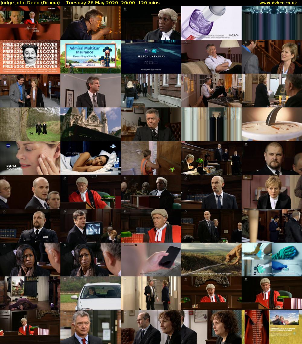 Judge John Deed (Drama) Tuesday 26 May 2020 20:00 - 22:00