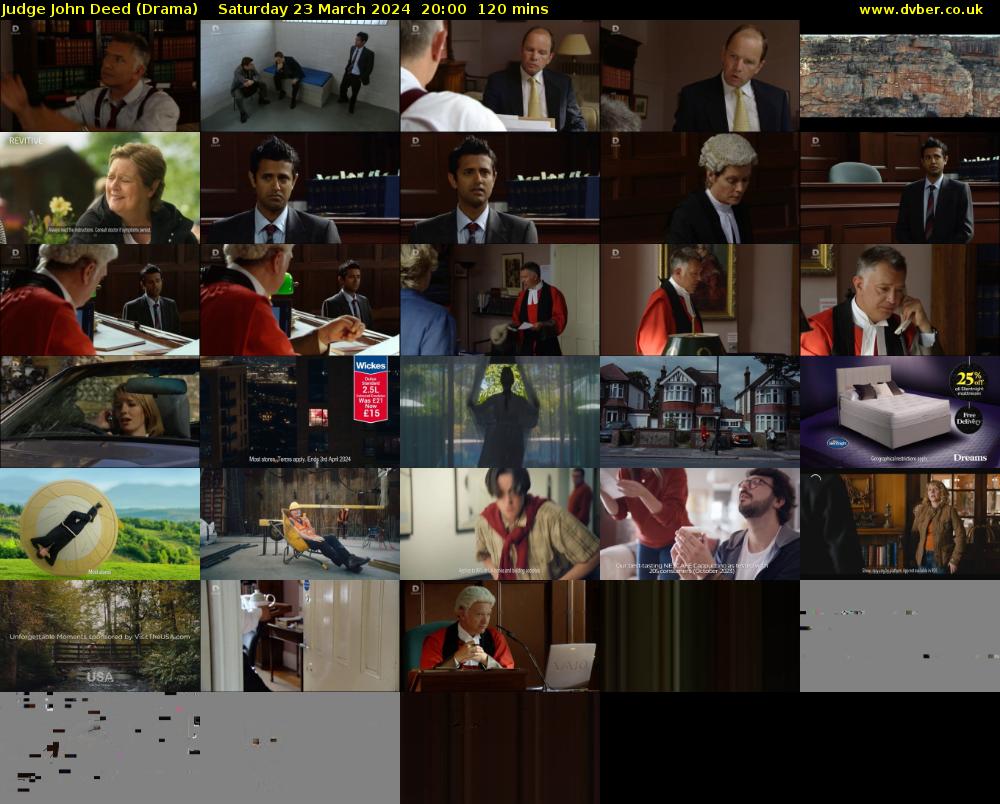 Judge John Deed (Drama) Saturday 23 March 2024 20:00 - 22:00