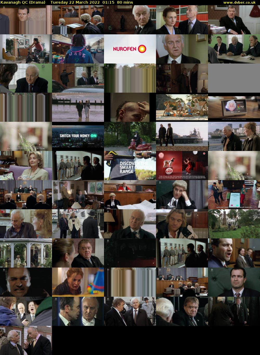 Kavanagh QC (Drama) Tuesday 22 March 2022 01:15 - 02:35